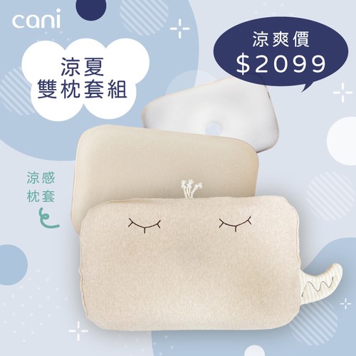 ✦熱賣商品倒數✦【涼夏雙枕套組】cani airwave護頭枕(小蛇款)